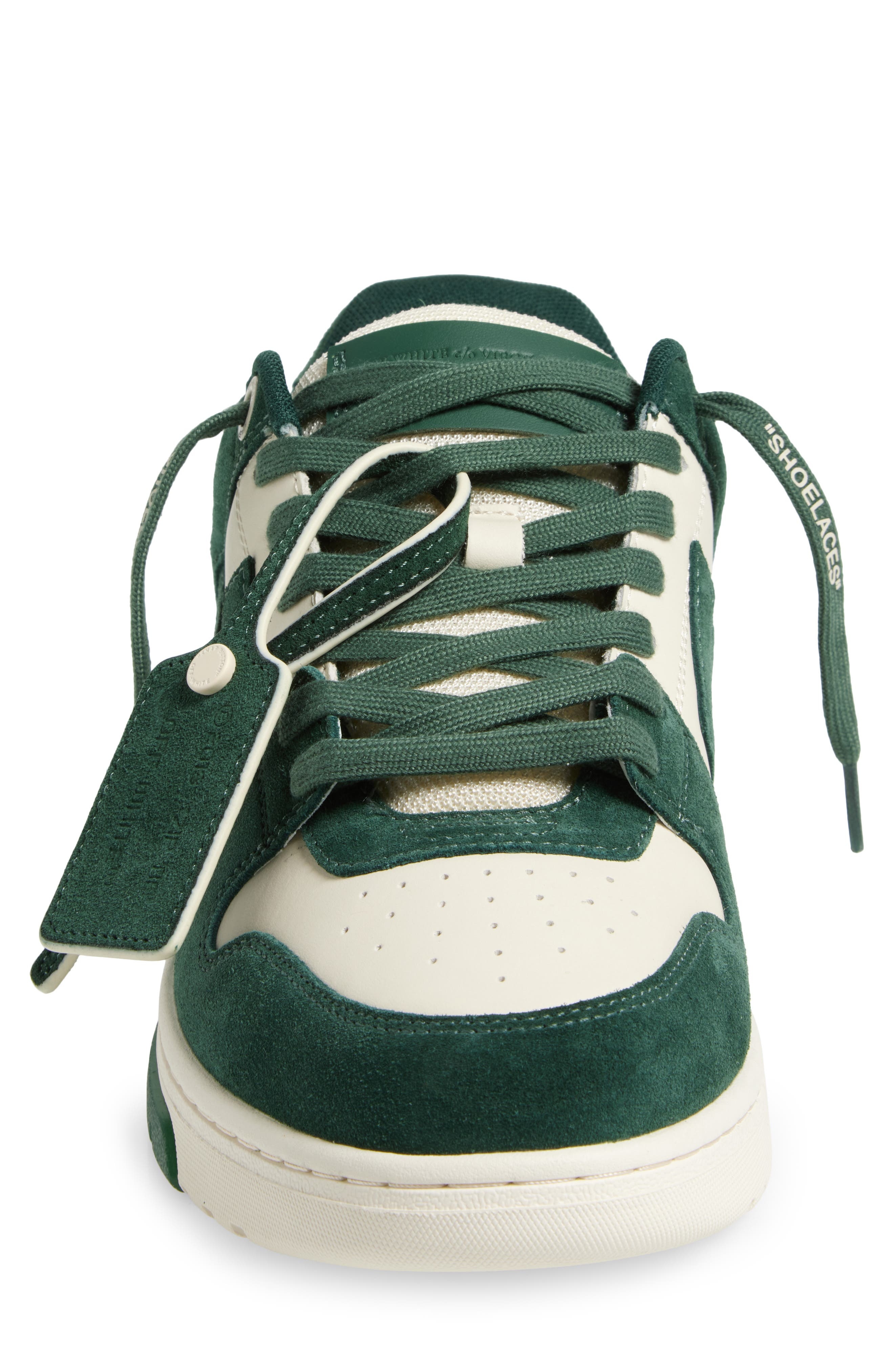 Off-White Out of Office Low Top Sneaker in Jet Green - 4