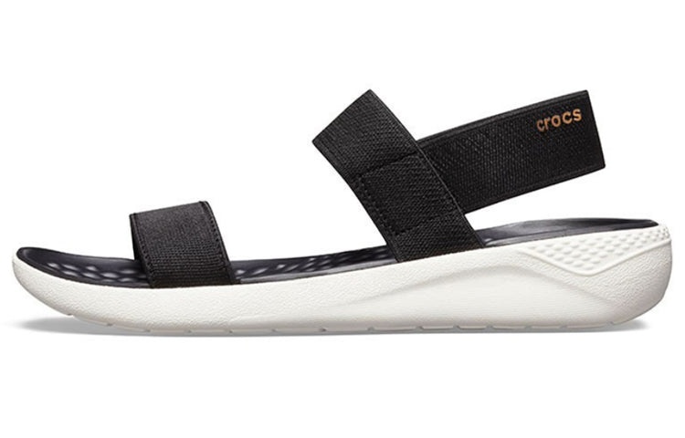 (WMNS) Crocs LiteRide Fashion Black Sandals 205106-066 - 2