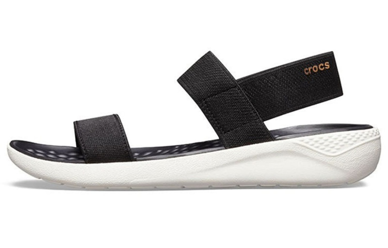 crocs (WMNS) Crocs LiteRide Fashion Black Sandals 205106-066 outlook