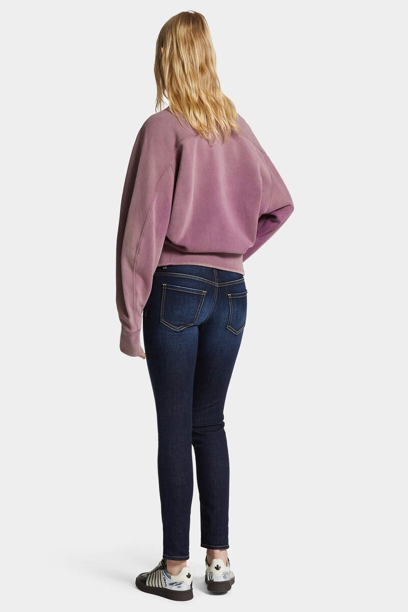 DARK L.A. WASH MEDIUM WAIST JENNIFER JEANS - 4