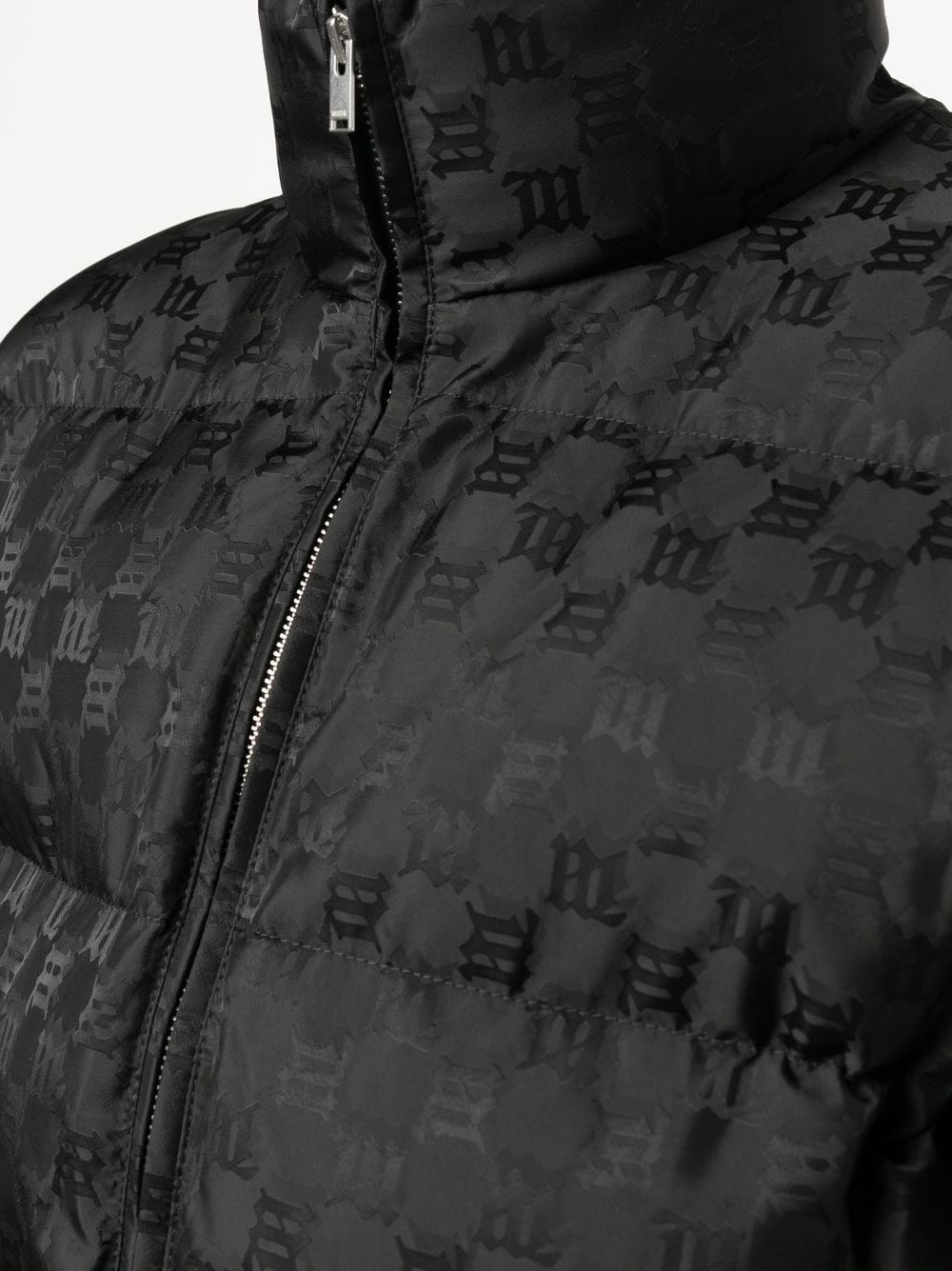 monogram-pattern padded jacket - 5
