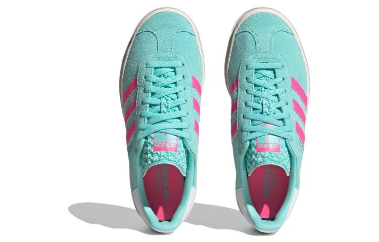 (WMNS) adidas Gazelle Shoes 'Flash Aqua Lucid Pink' ID7026 - 4