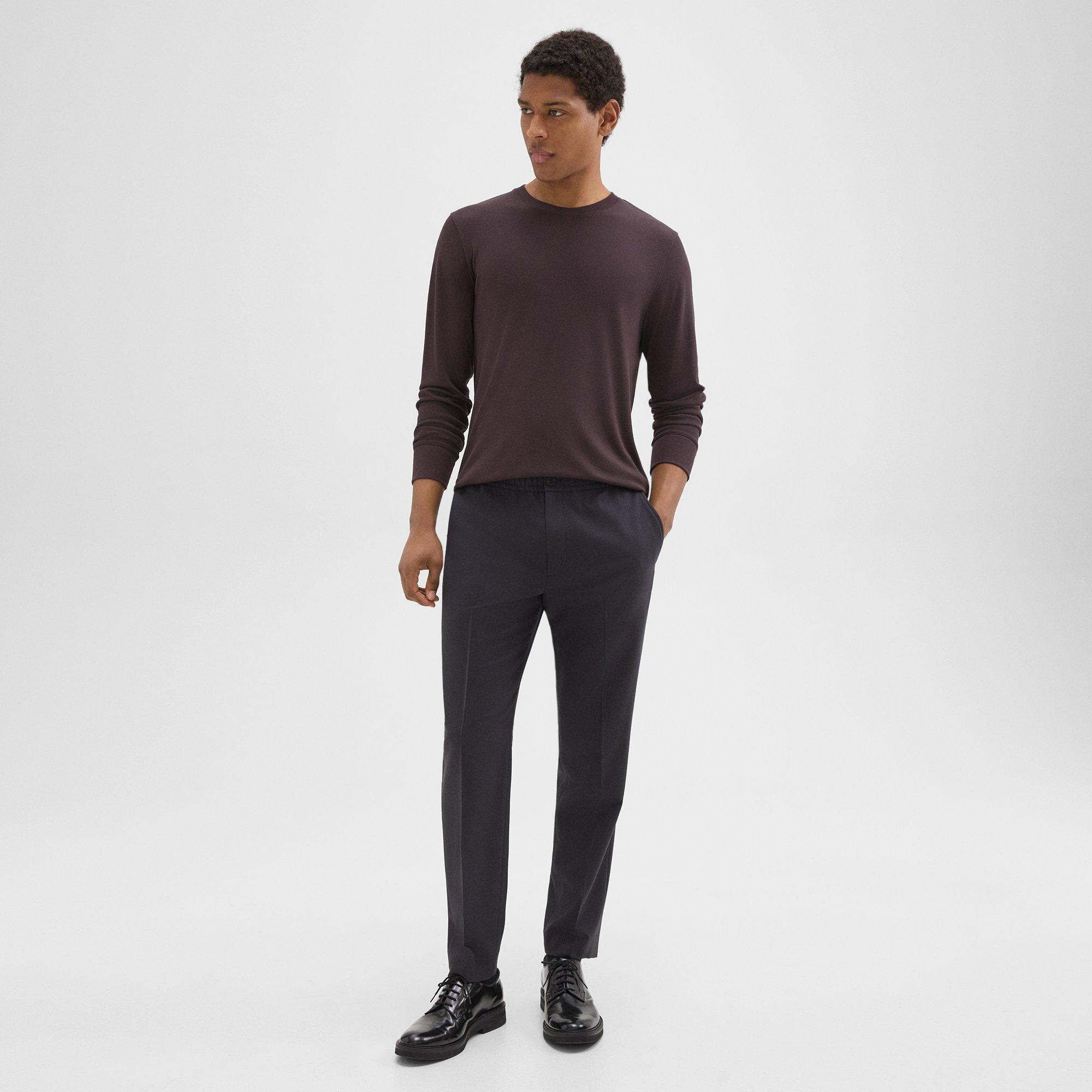 Larin Drawstring Pant in Stretch Flannel - 2