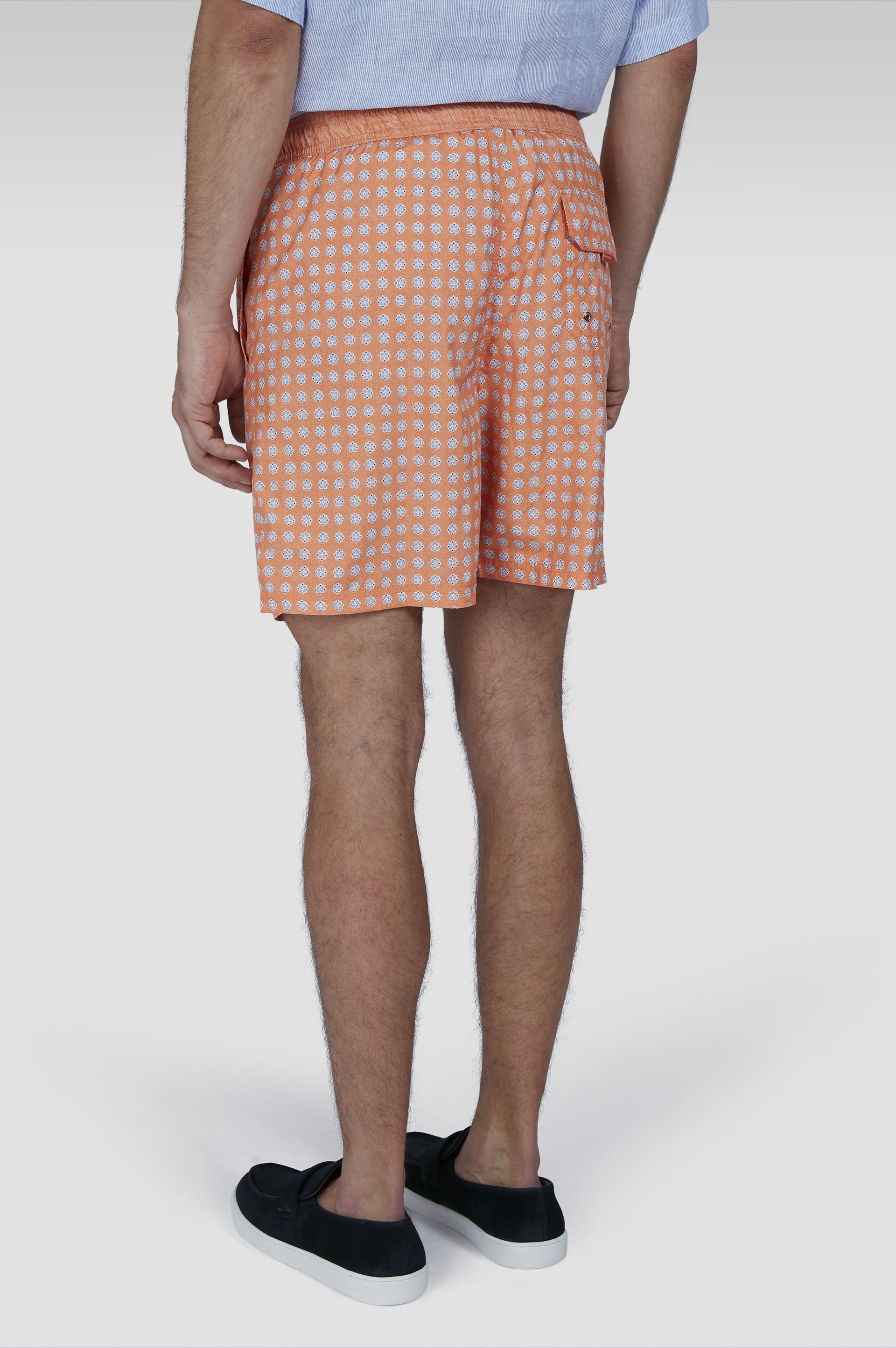 SWIM SHORTS WITH ALLOVER MICRO-PRINT - 3