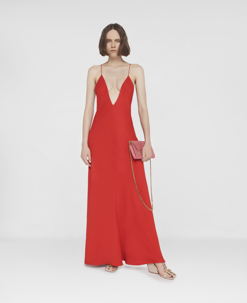 Stella McCartney Compact Crepe V-Neck Maxi Dress outlook