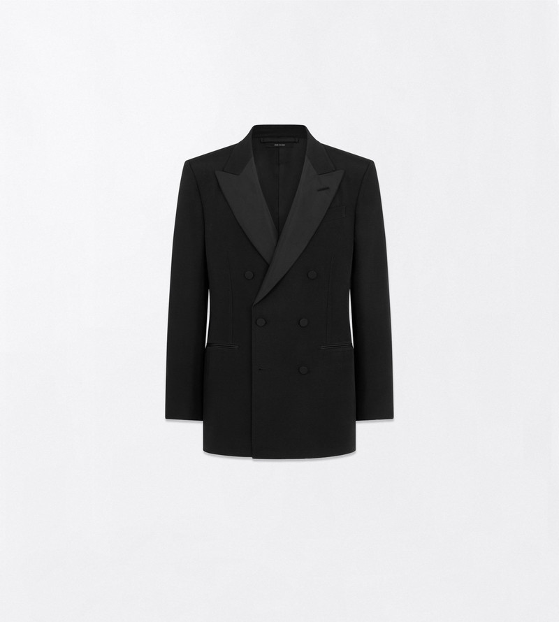 SILK WOOL FLUID EVENING JACKET 1