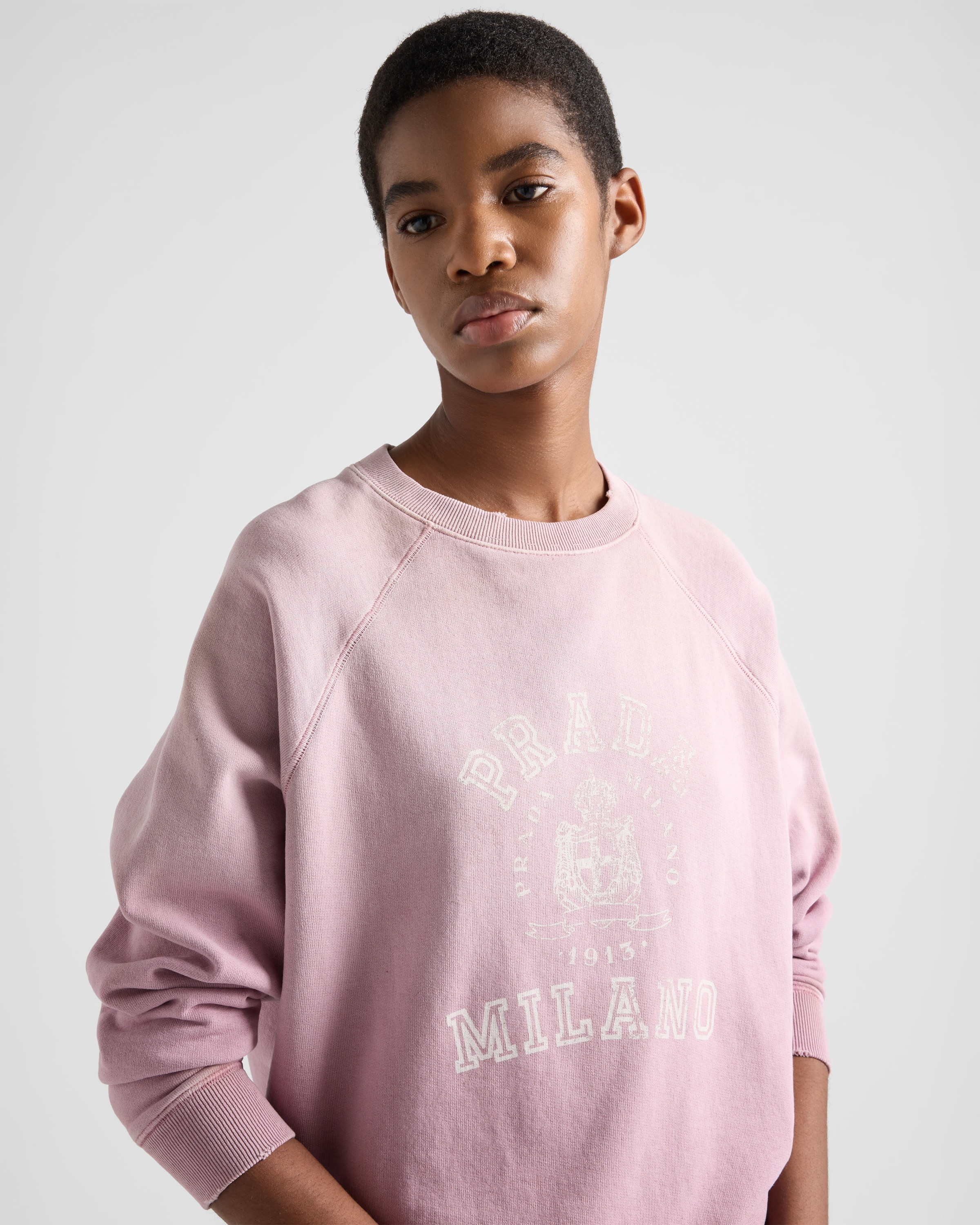 Cotton crew-neck sweatshirt - 4