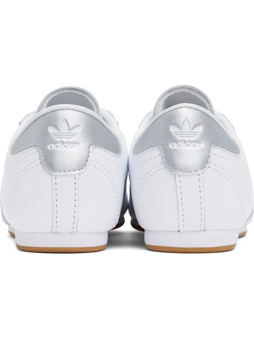 White & Silver Taekwondo Lace Sneakers - 2