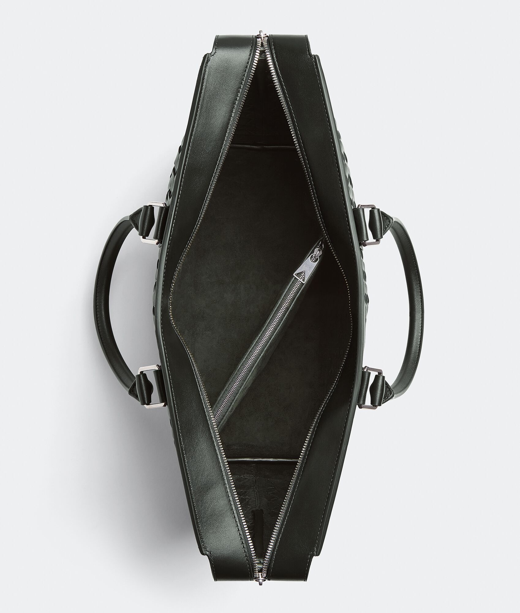 classic intrecciato top zipped tote - 3