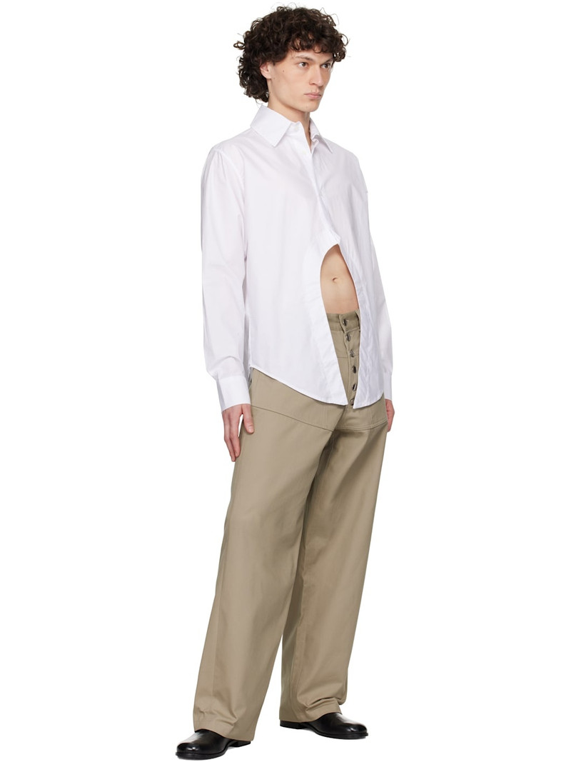 GmbH SSENSE Exclusive White Geir Shirt outlook