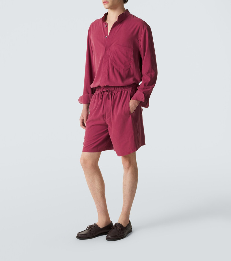 SAMAN AMEL Silk shorts outlook