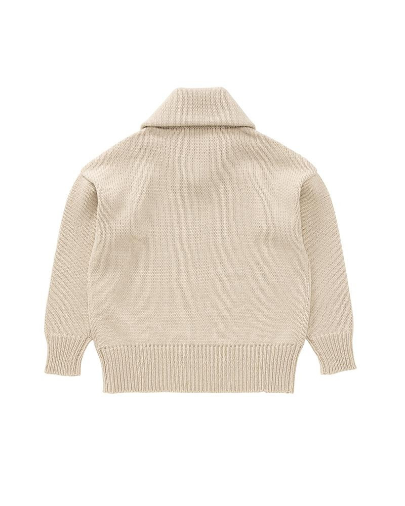 visvim MONTE SHAWL COLLAR KNIT IVORY outlook