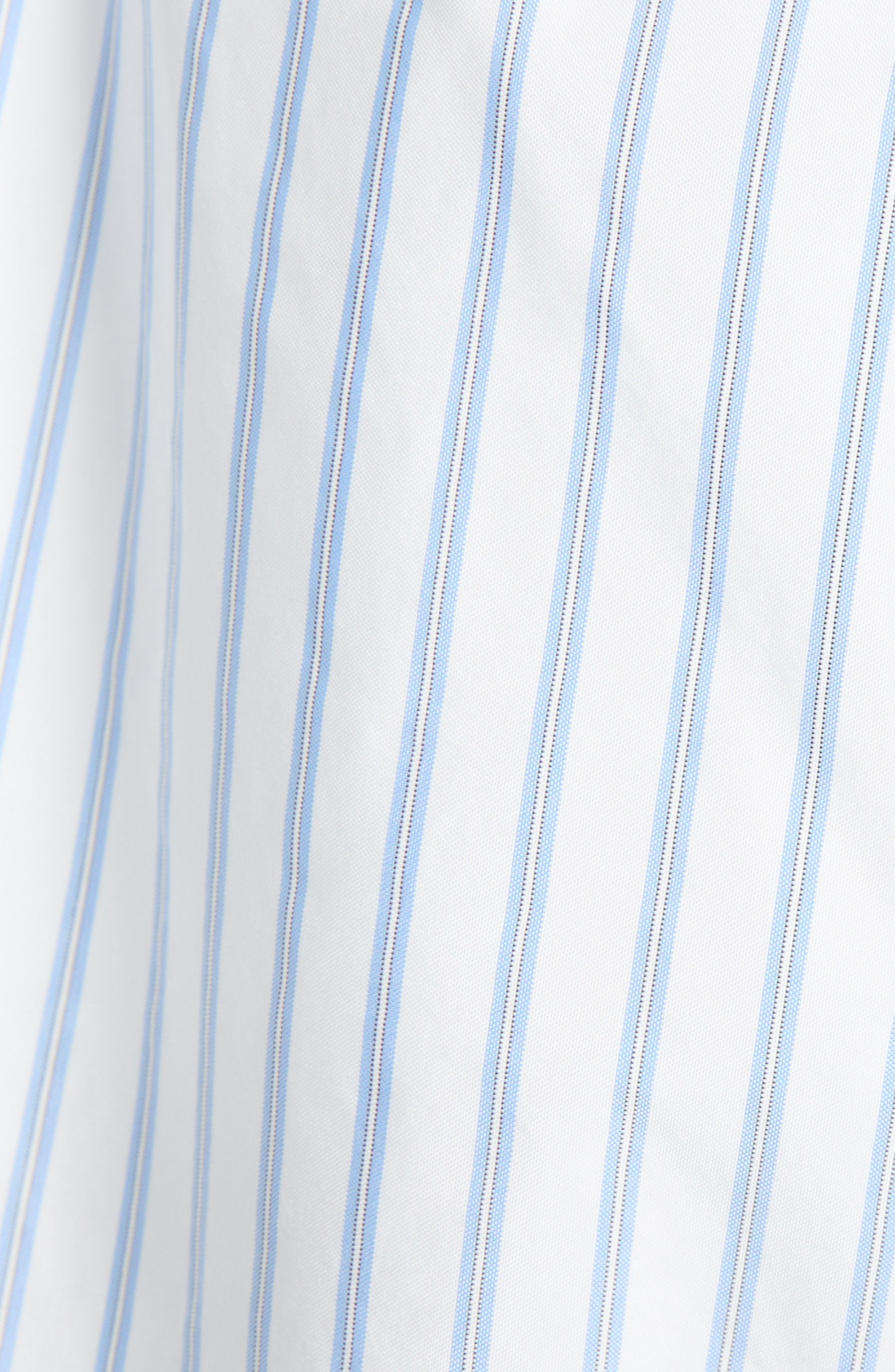 Moncler Stripe Logo Patch Shorts in Panna at Nordstrom - 6