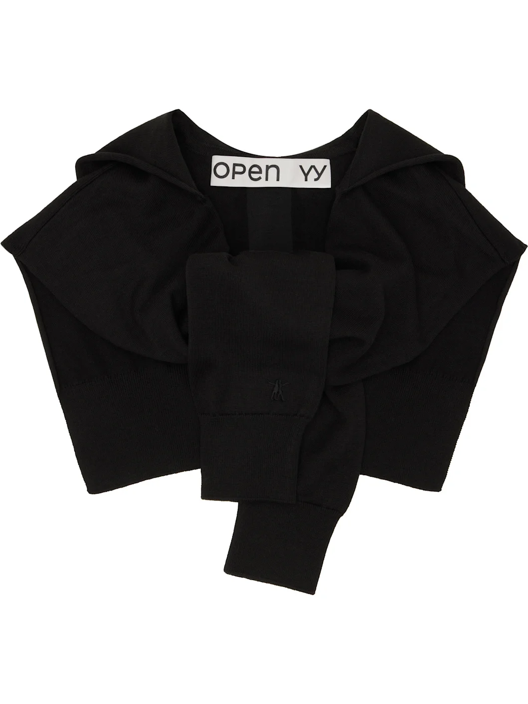 Black Hoodie Sleeve Layer Hood - 1
