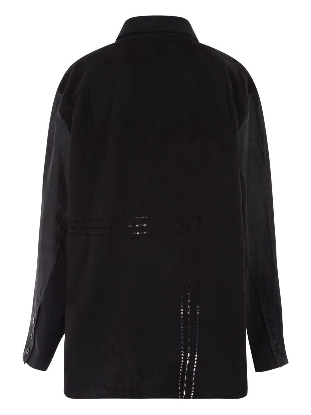 embroidered eyelet shirt - 2