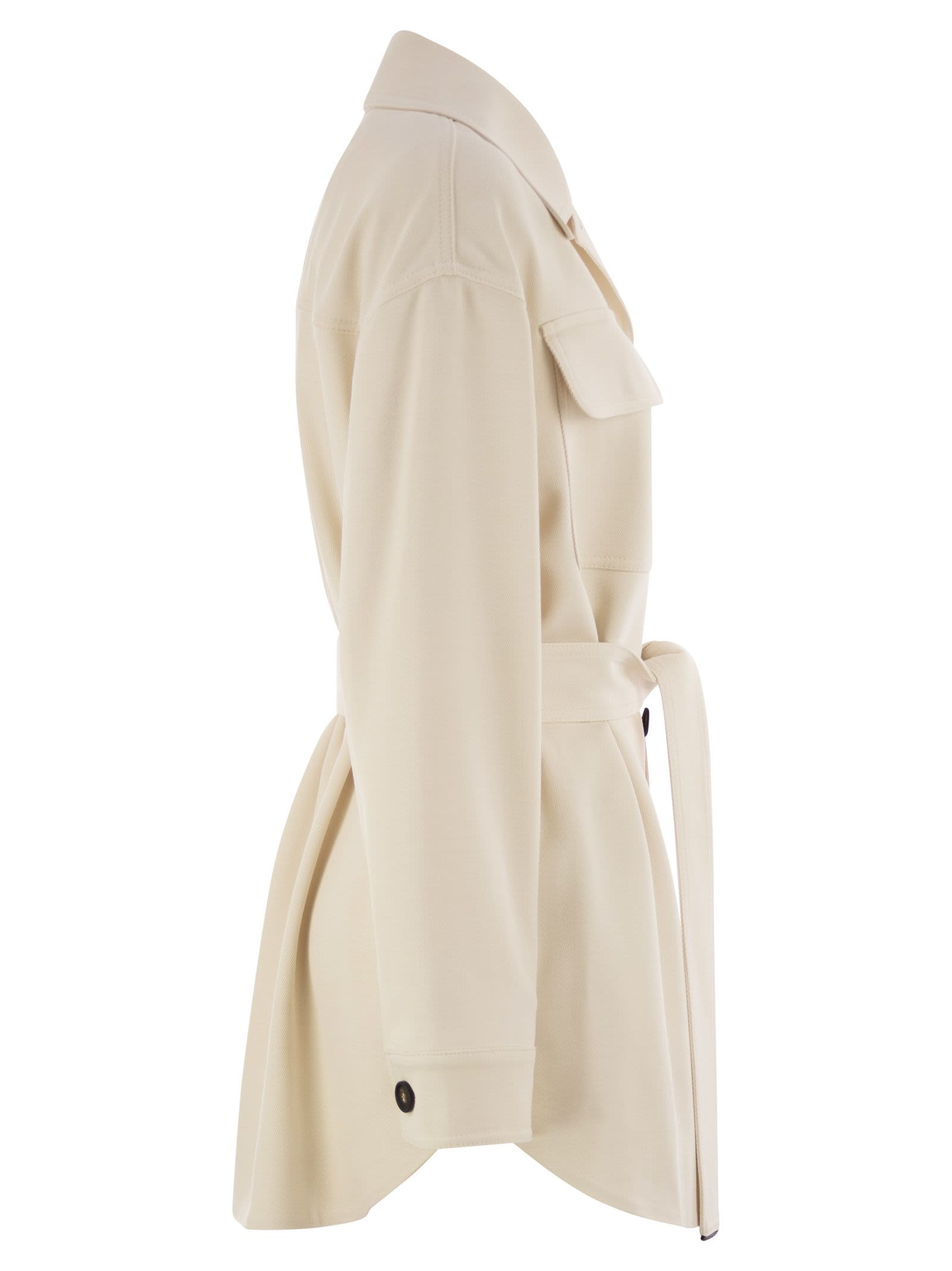 Brunello Cucinelli Women Viscose And Wool Safari Jacket - 3