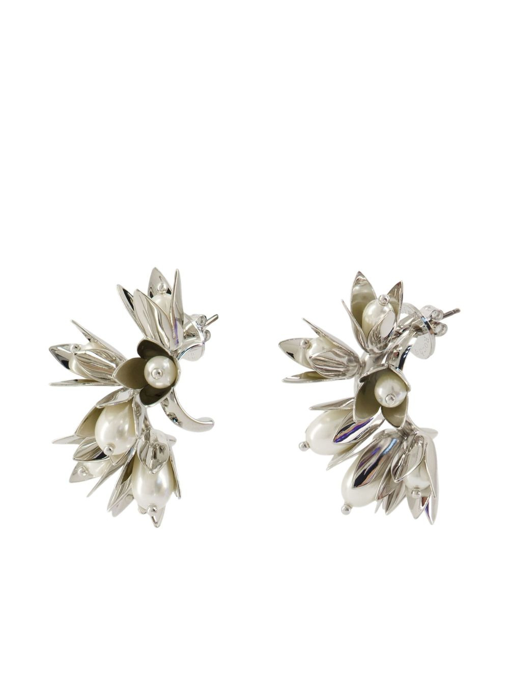 pearl-embellishment earrings - 2