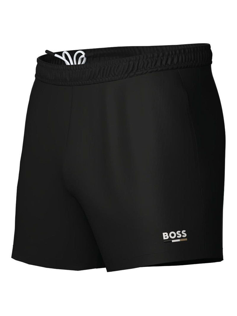 BOSS logo-detail drawstring swim shorts outlook