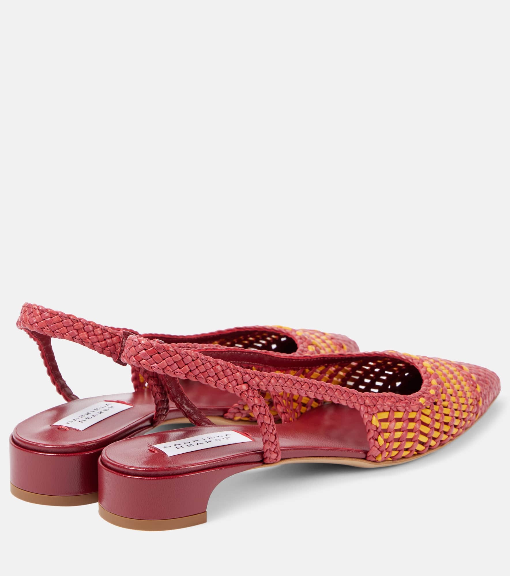 Perro leather slingback flats - 2
