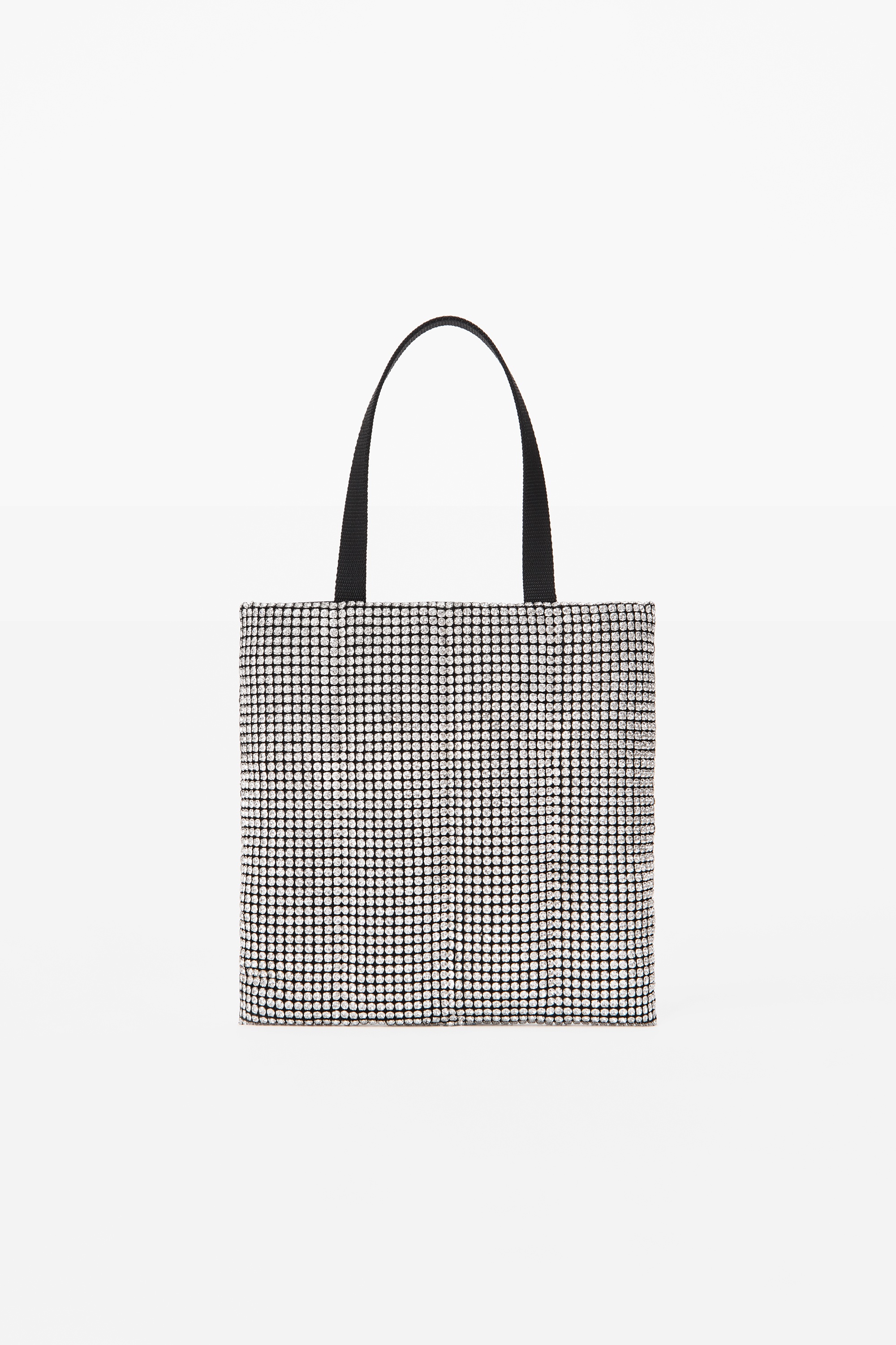 HEIRESS QUILTED TOTE IN RHINESTONE MESH - 5