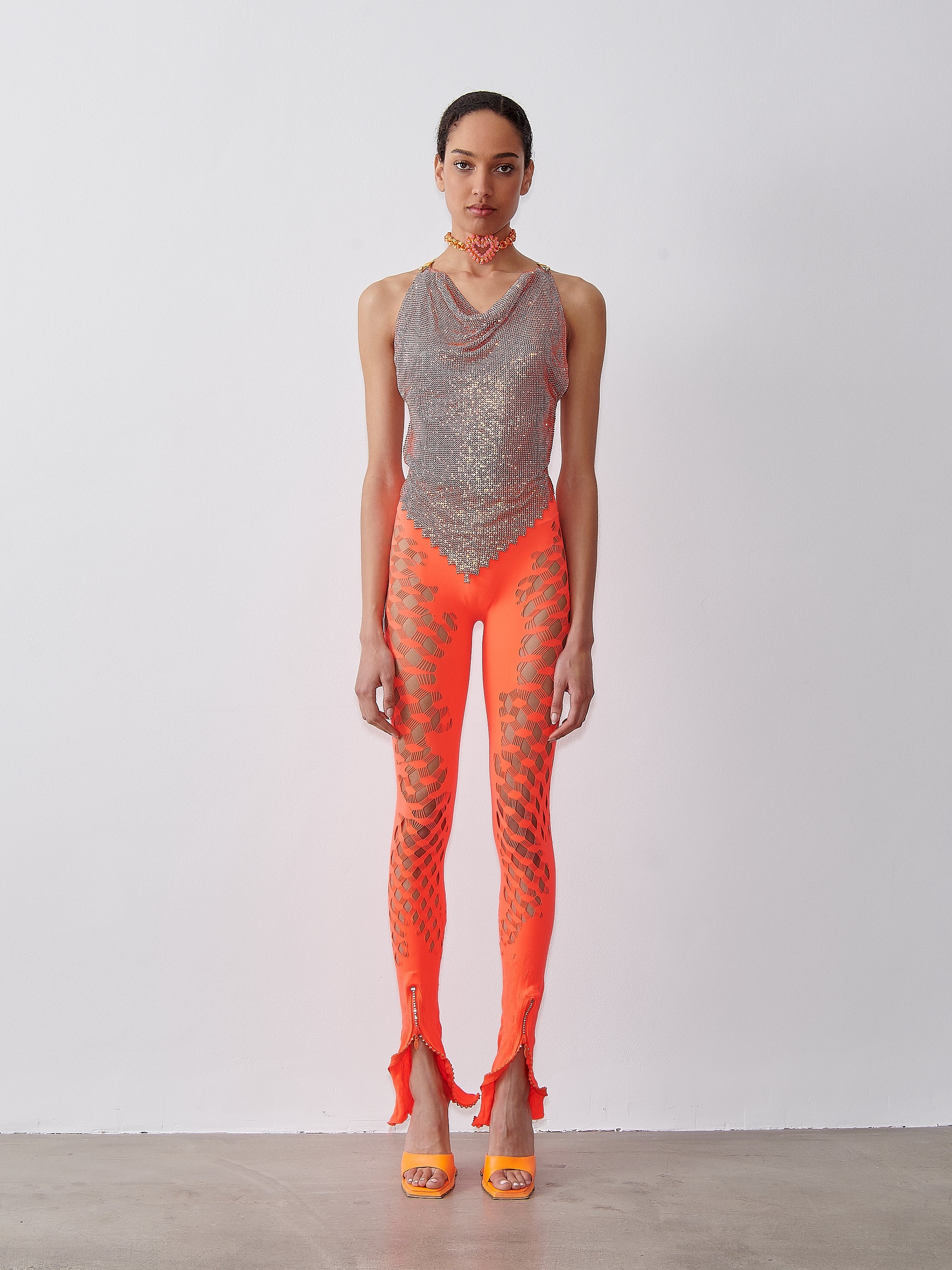 RHINESTONED BEYAN TOP APEROL SPRITZ - 2