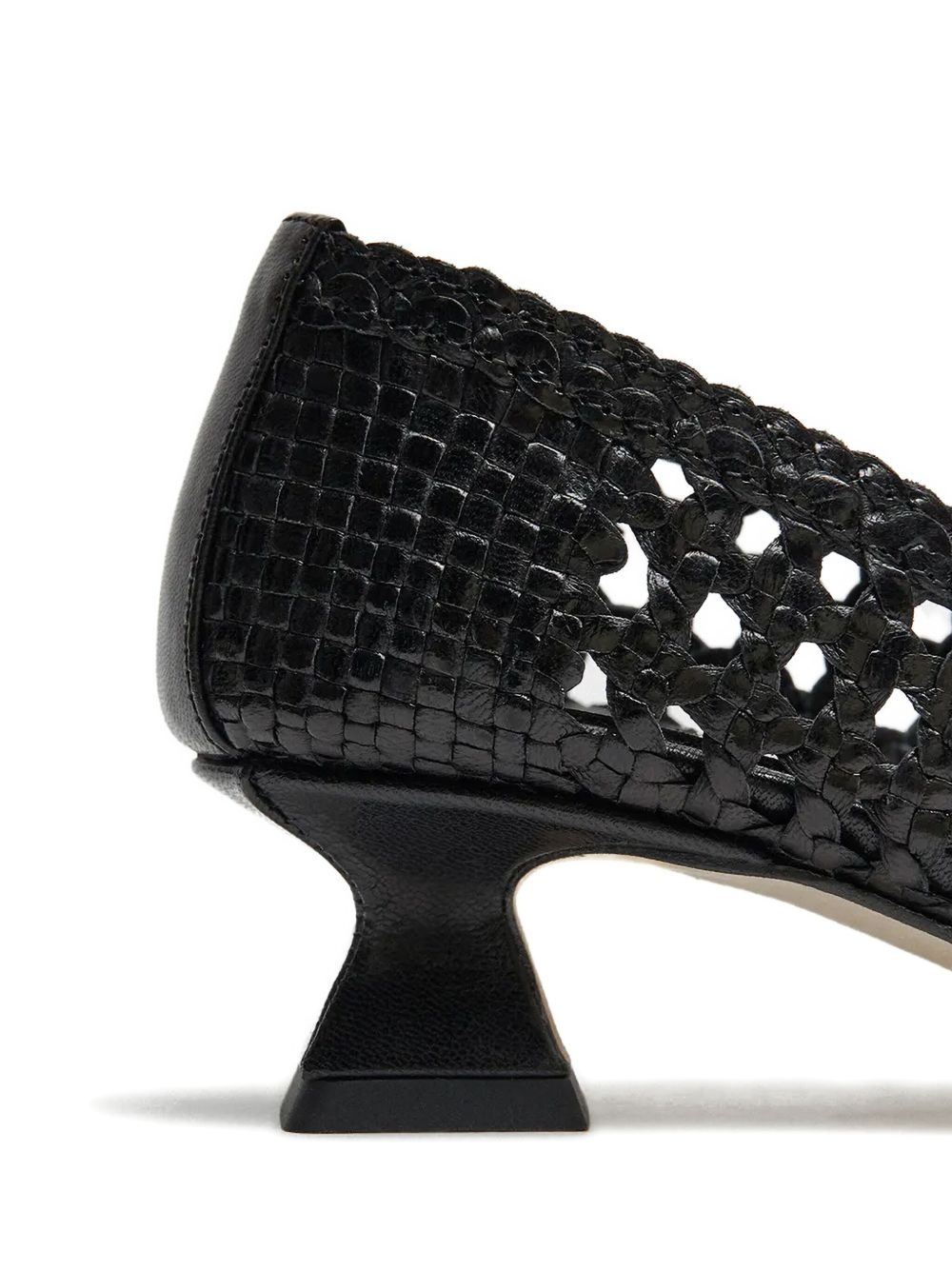 35mm Gisla woven square-toe pumps - 4