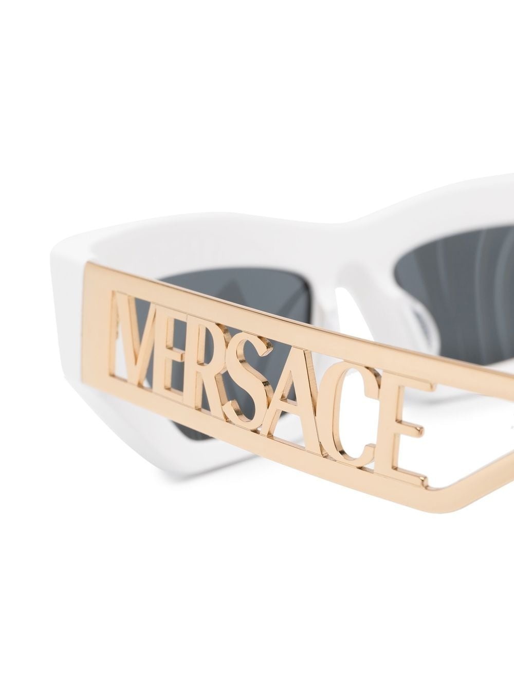 logo cut-out cat eye sunglasses - 3