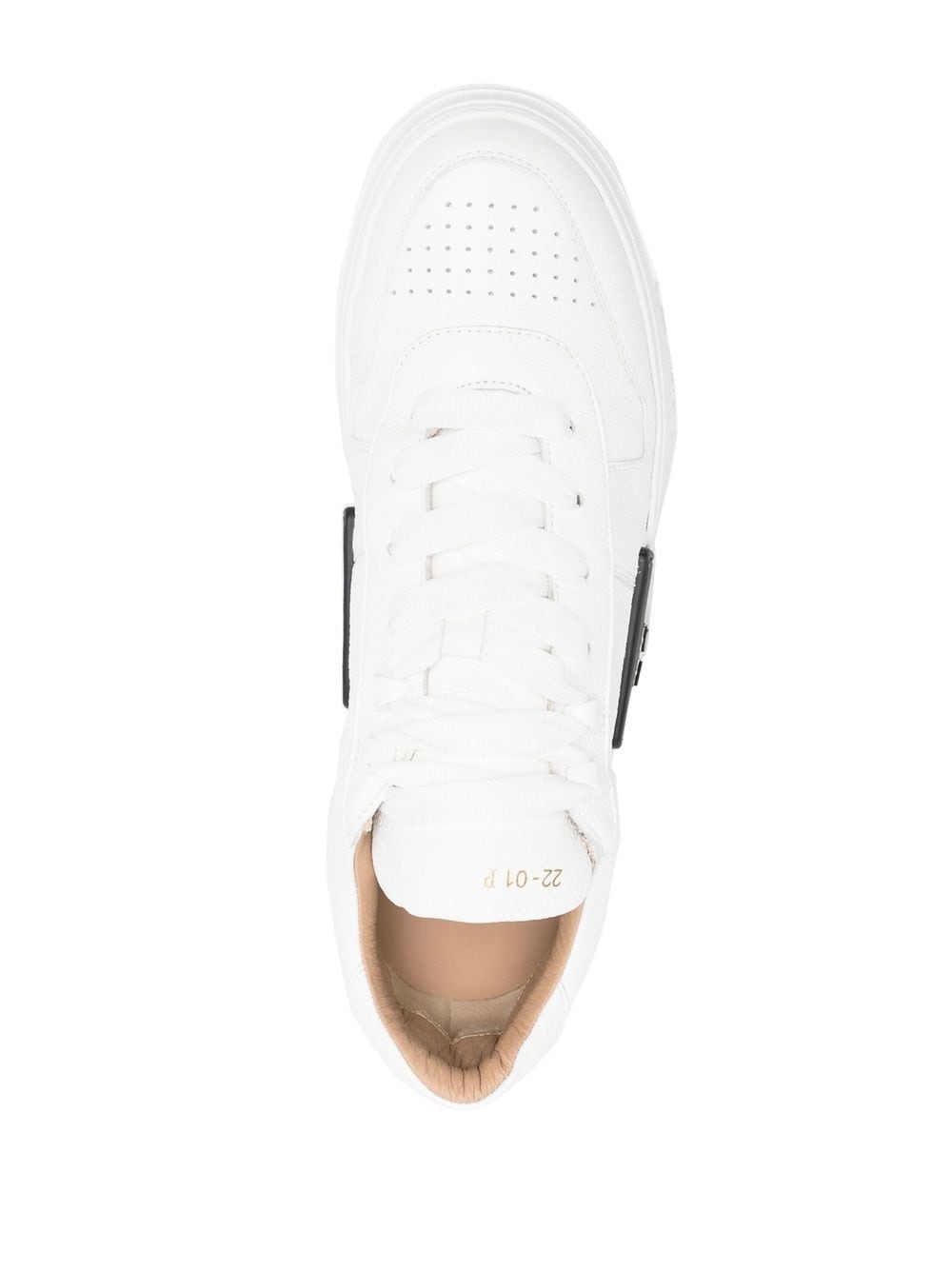 hexagonal low-top sneakers - 4