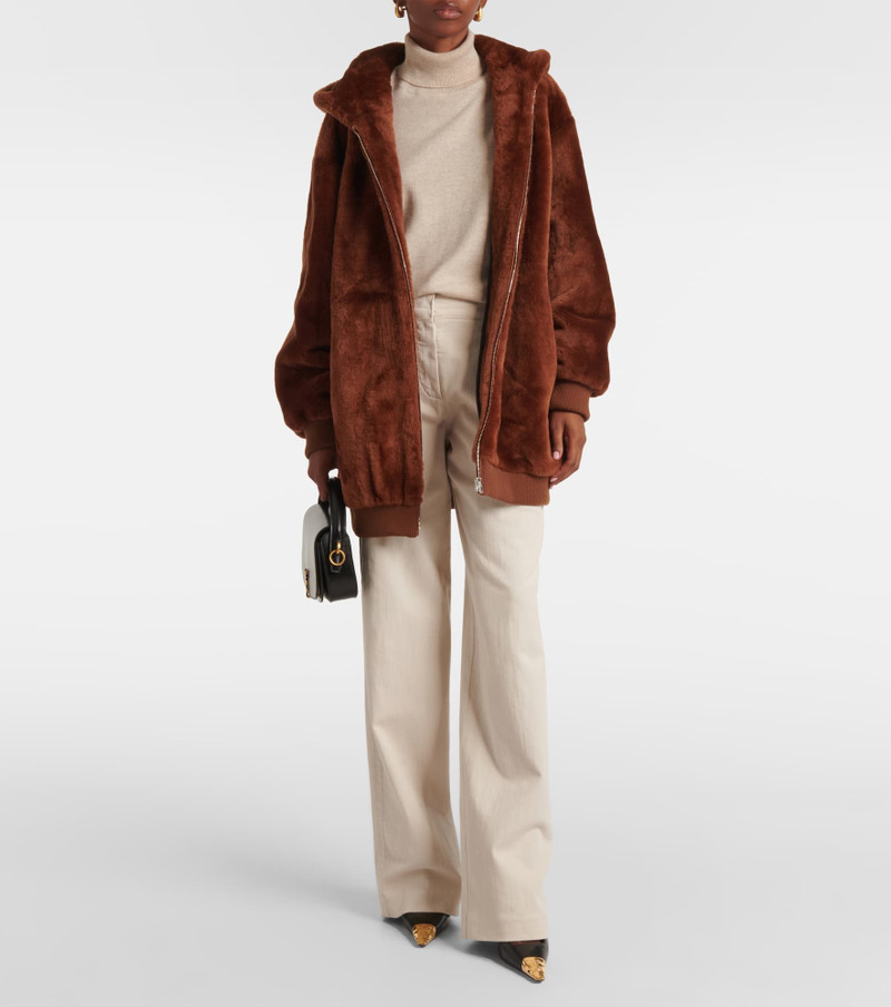Yves Salomon Meteo shearling jacket outlook