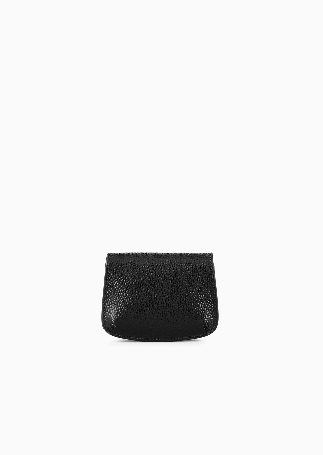 La Prima pebbled patent-leather mini bag with charm - 3