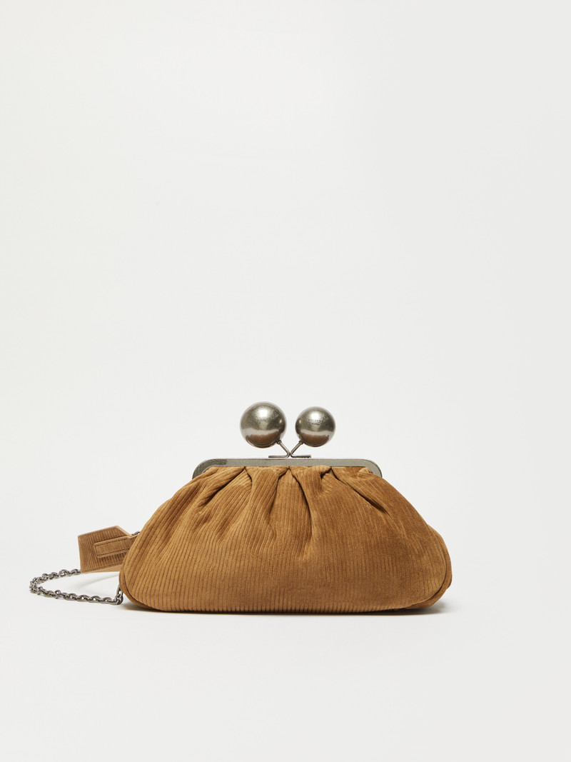 DESTINO Medium ribbed suede Pasticcino Bag 1