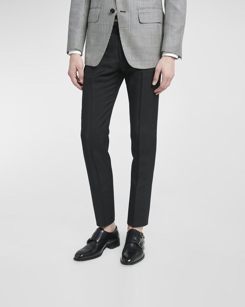 TOM FORD Men's Claydon Leather Double-Monk Strap Loafers outlook