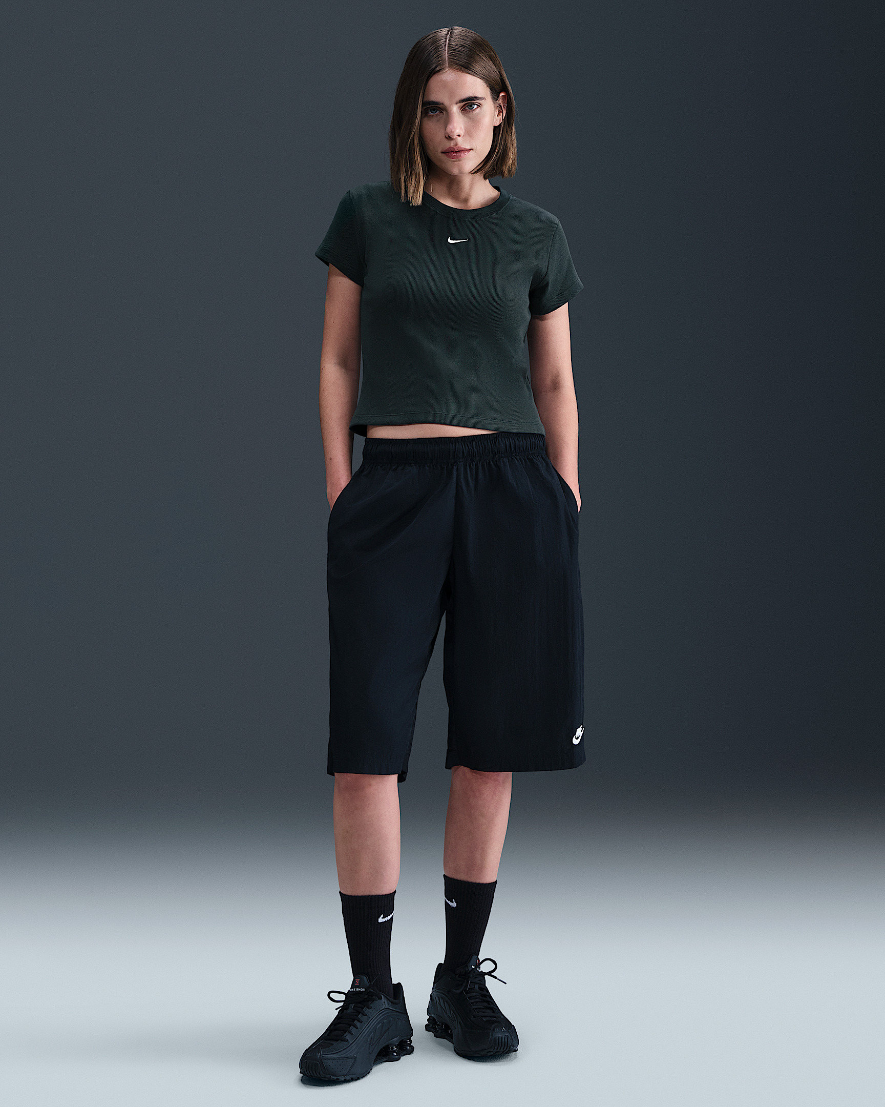 Nike Sportswear Women's Tight Ribbed Short-Sleeve T-Shirt - 4