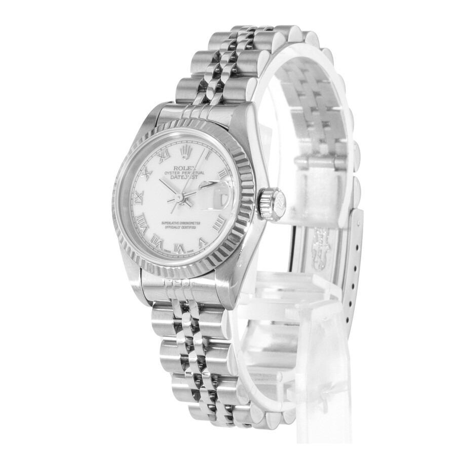 Pre-owned Rolex Datejust 26 Automatic Chronometer White Dial Ladies Watch 69174 WRJ - 5