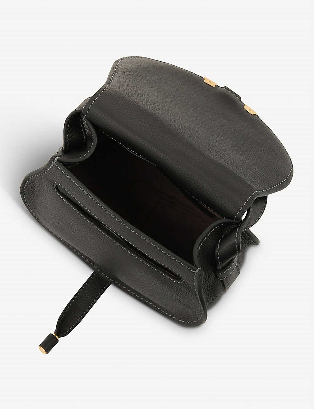 Marcie small leather saddle bag - 4
