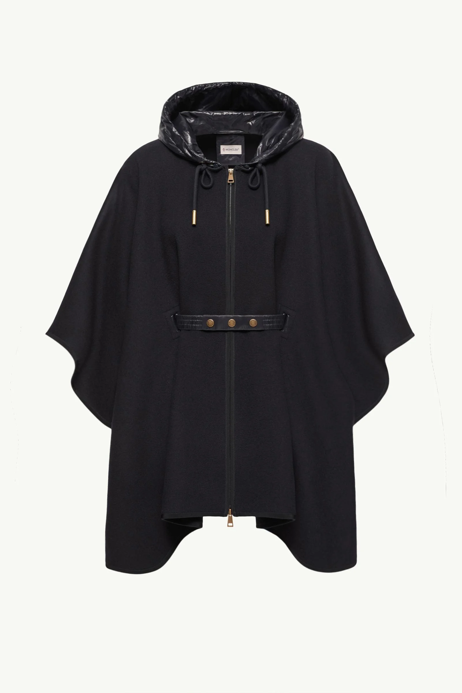 Padded Wool Blend Cape - 1