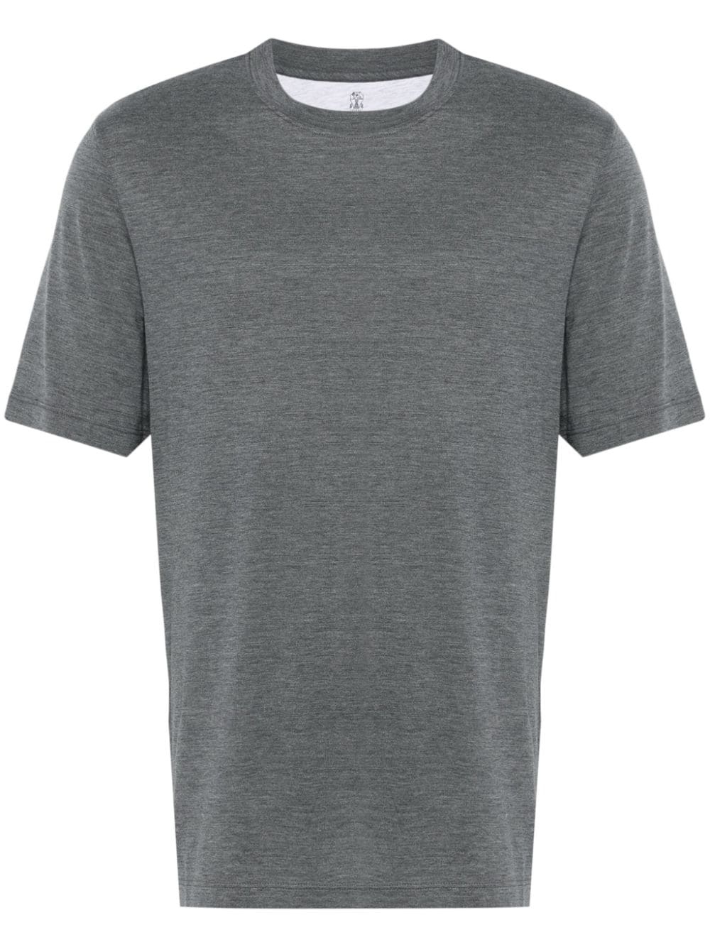 mélange-effect T-shirt - 1