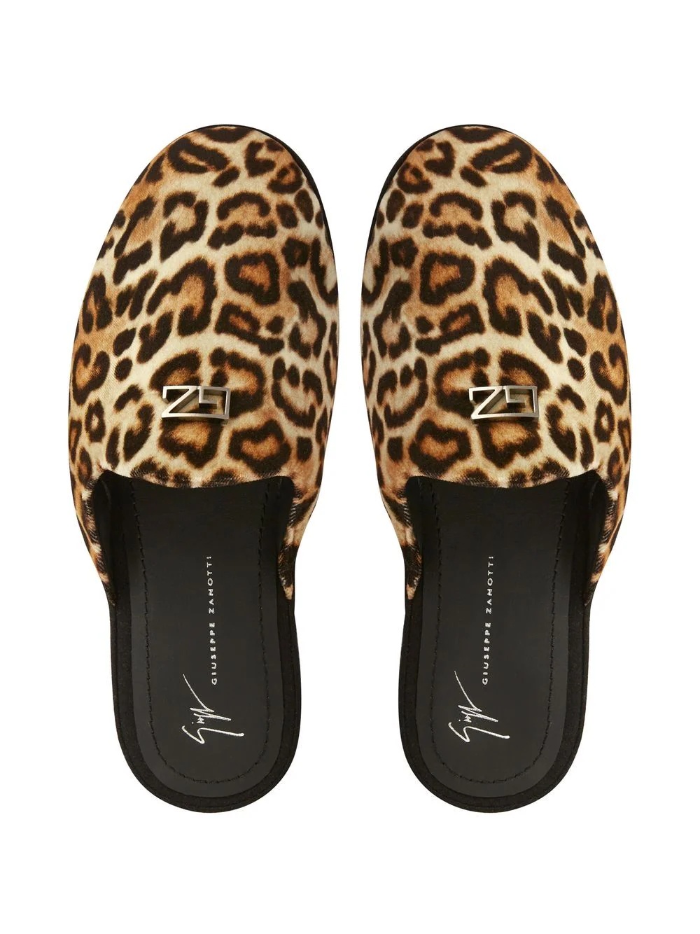 leopard-print slip-on slippers - 6