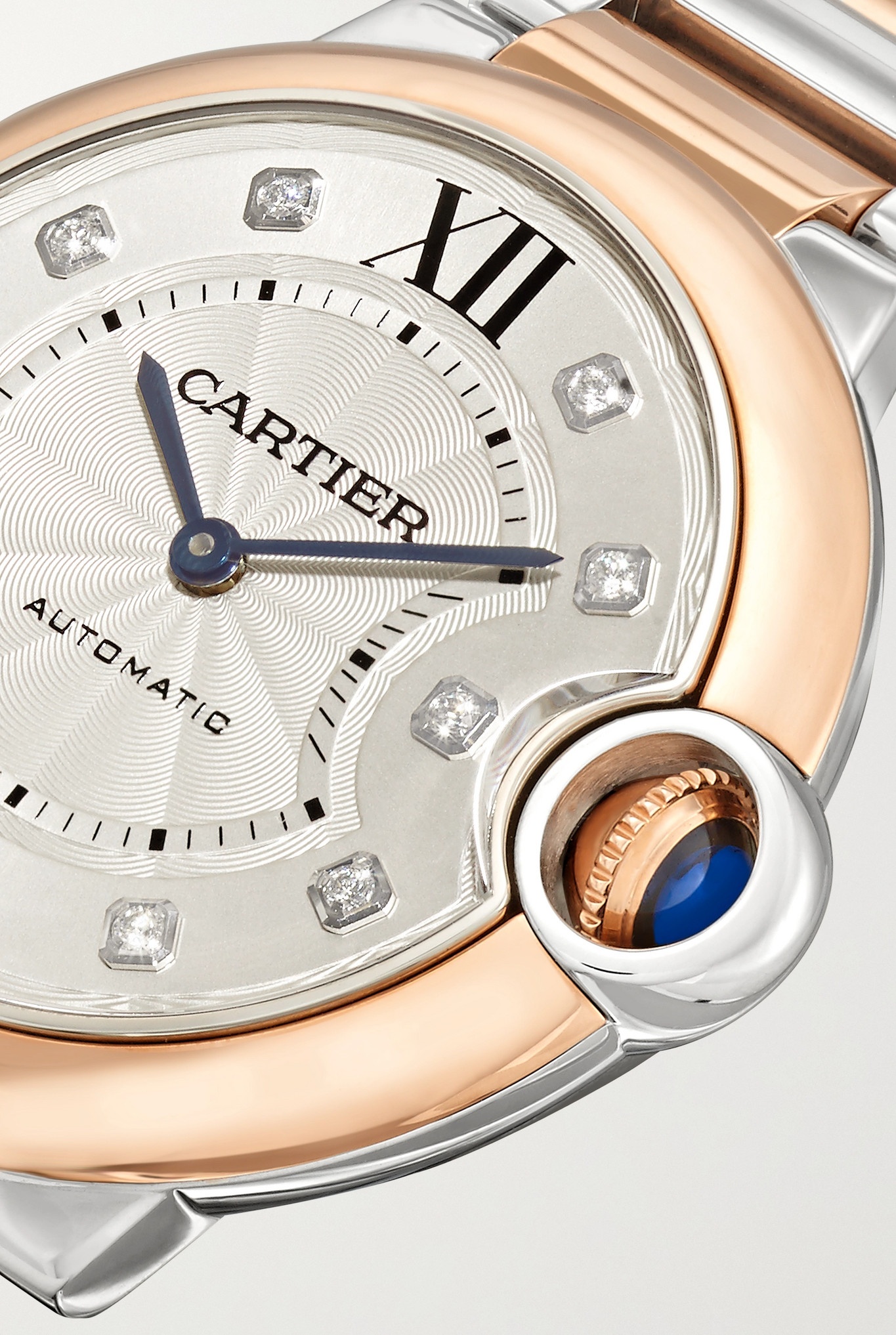 Ballon Bleu de Cartier Automatic 36mm 18-karat rose gold, stainless steel and diamond watch - 5