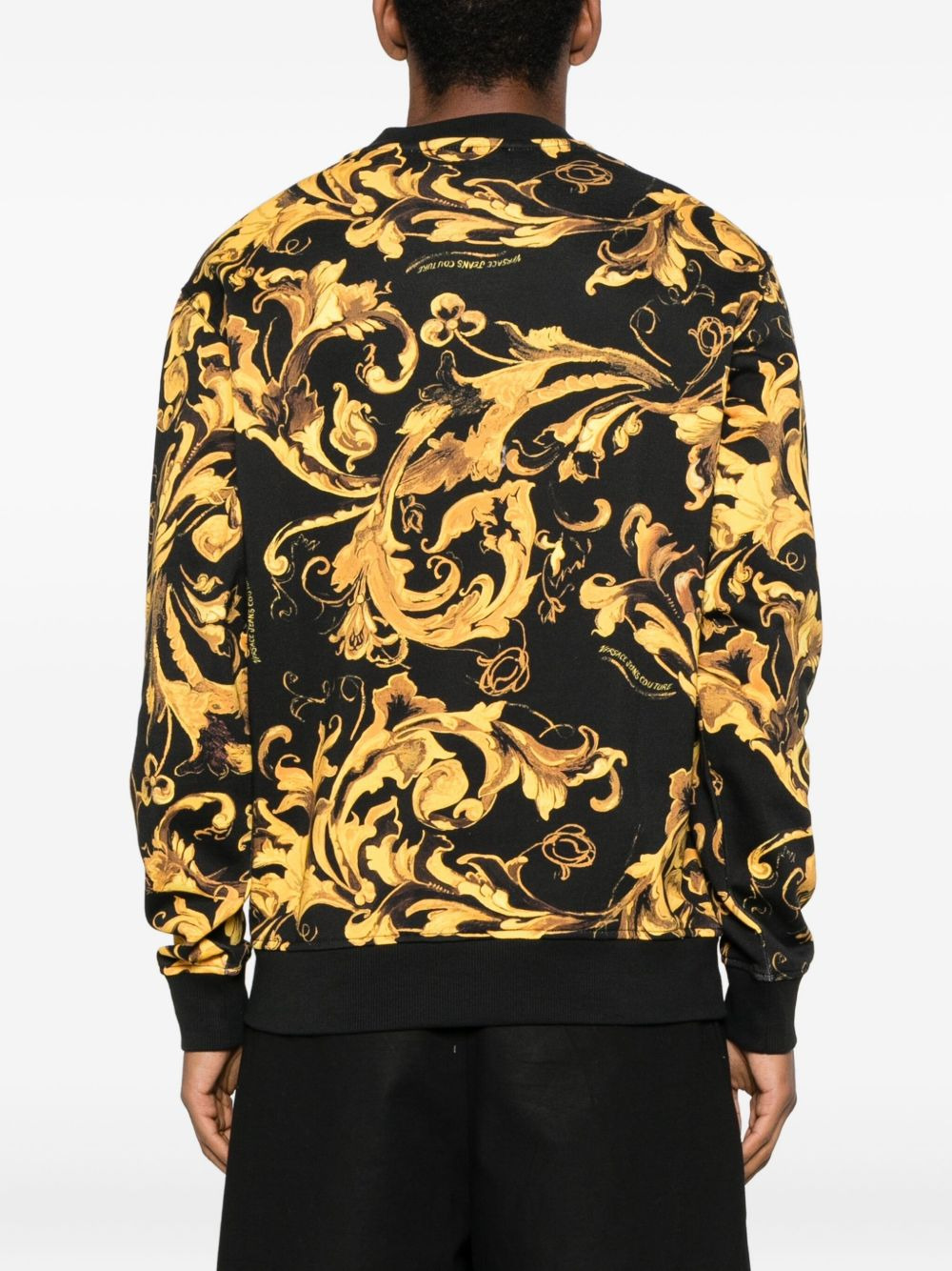 Barocco-print sweatshirt - 4