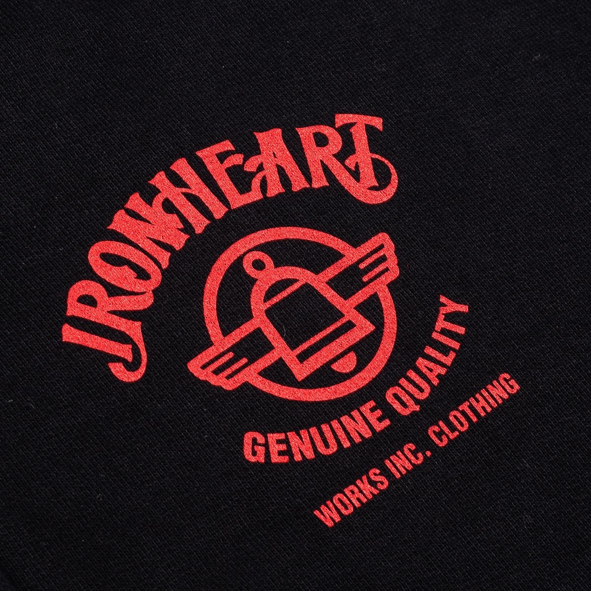 IHSW-58-BLK Printed 14oz Ultra Heavyweight Loopwheel Cotton Zippered Hoodie - Black - 7