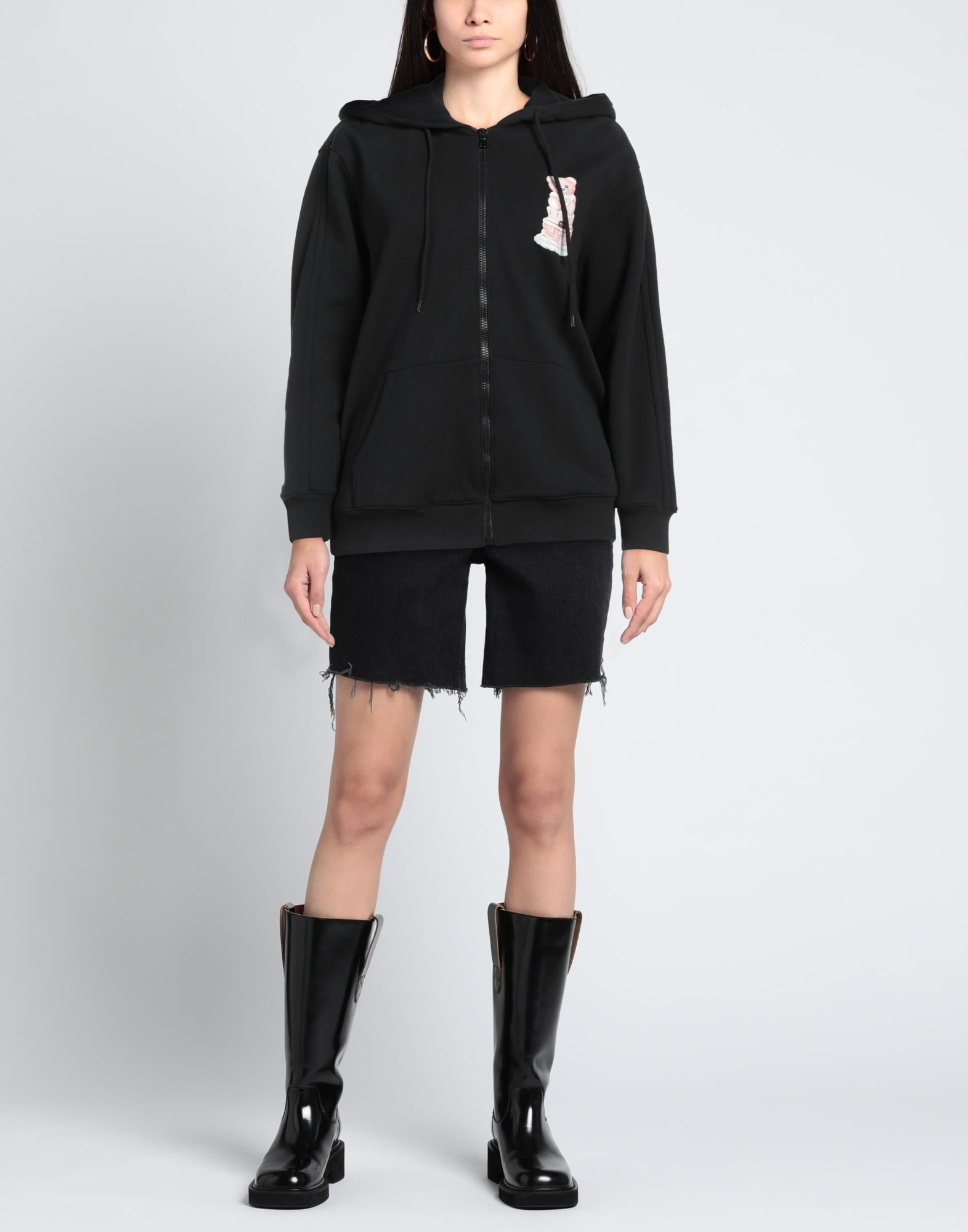 Black Women's Hooded Sweatshirt - 2