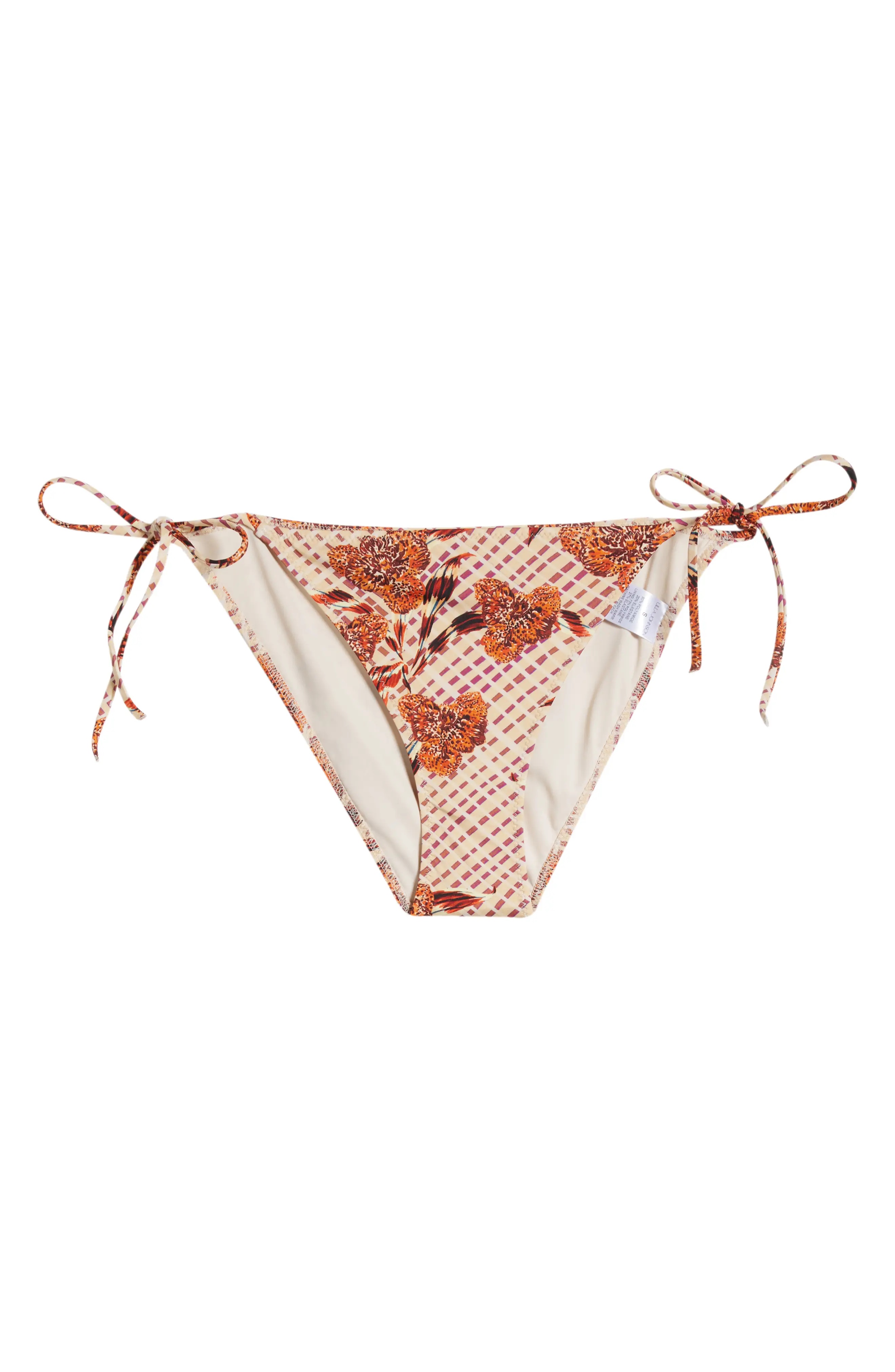 Maria Floral Mixed Print String Bikini Bottoms - 1