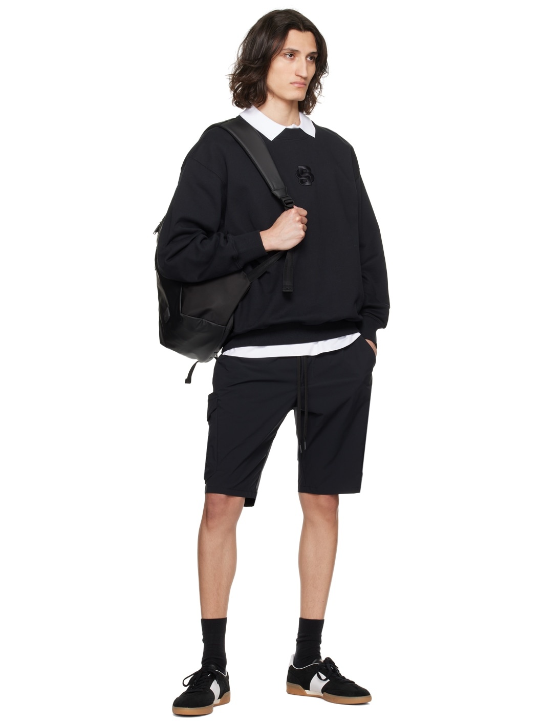Black Urbanex Cargo Shorts - 4