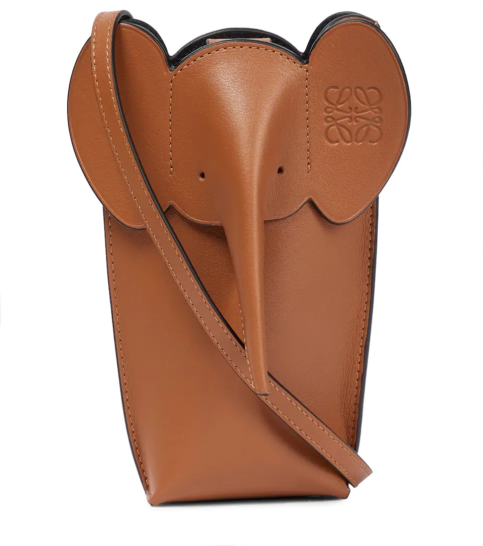 Elephant Pocket leather crossbody bag - 1
