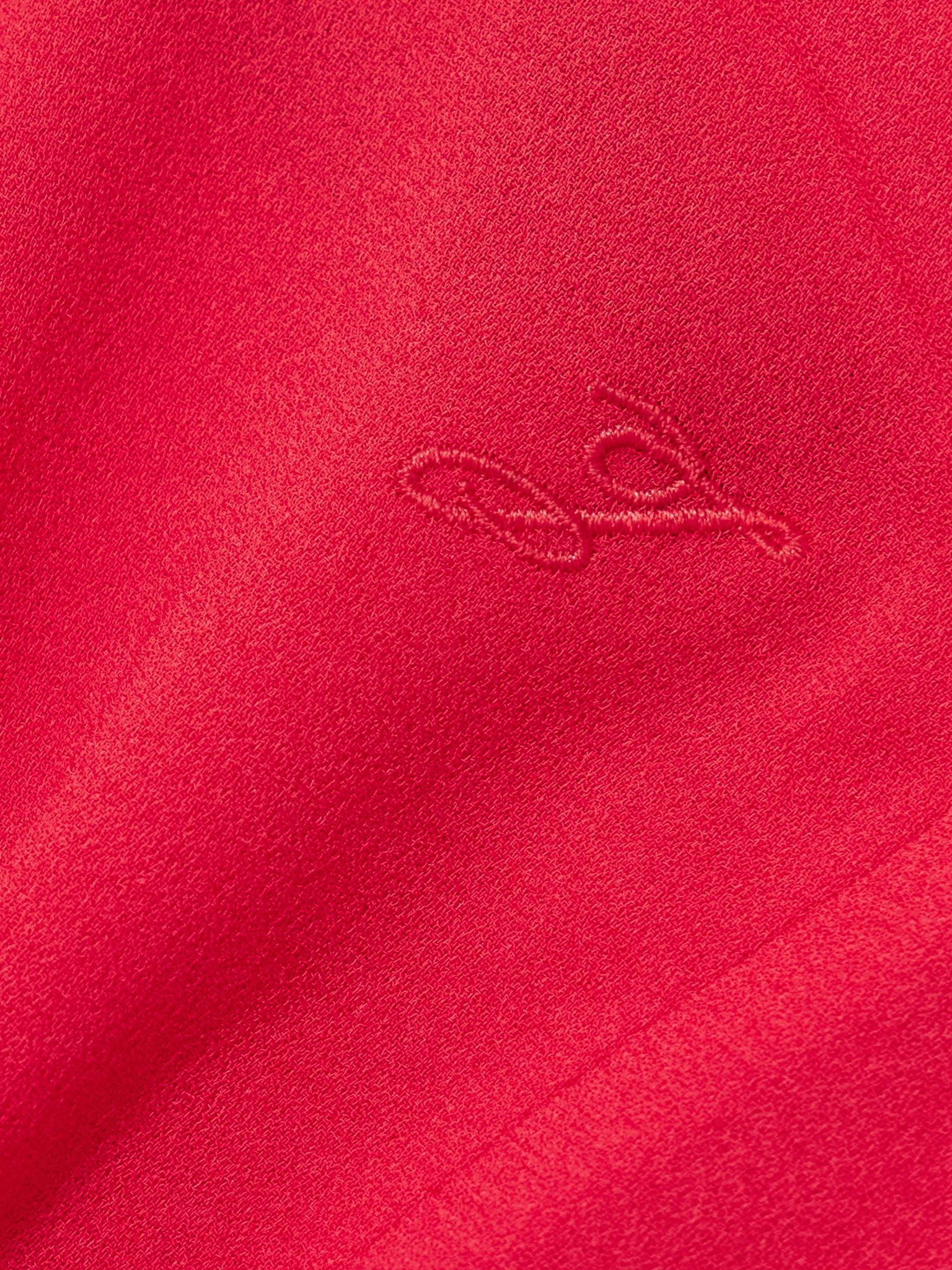 The J asymmetric draped crepe dress Red - 4