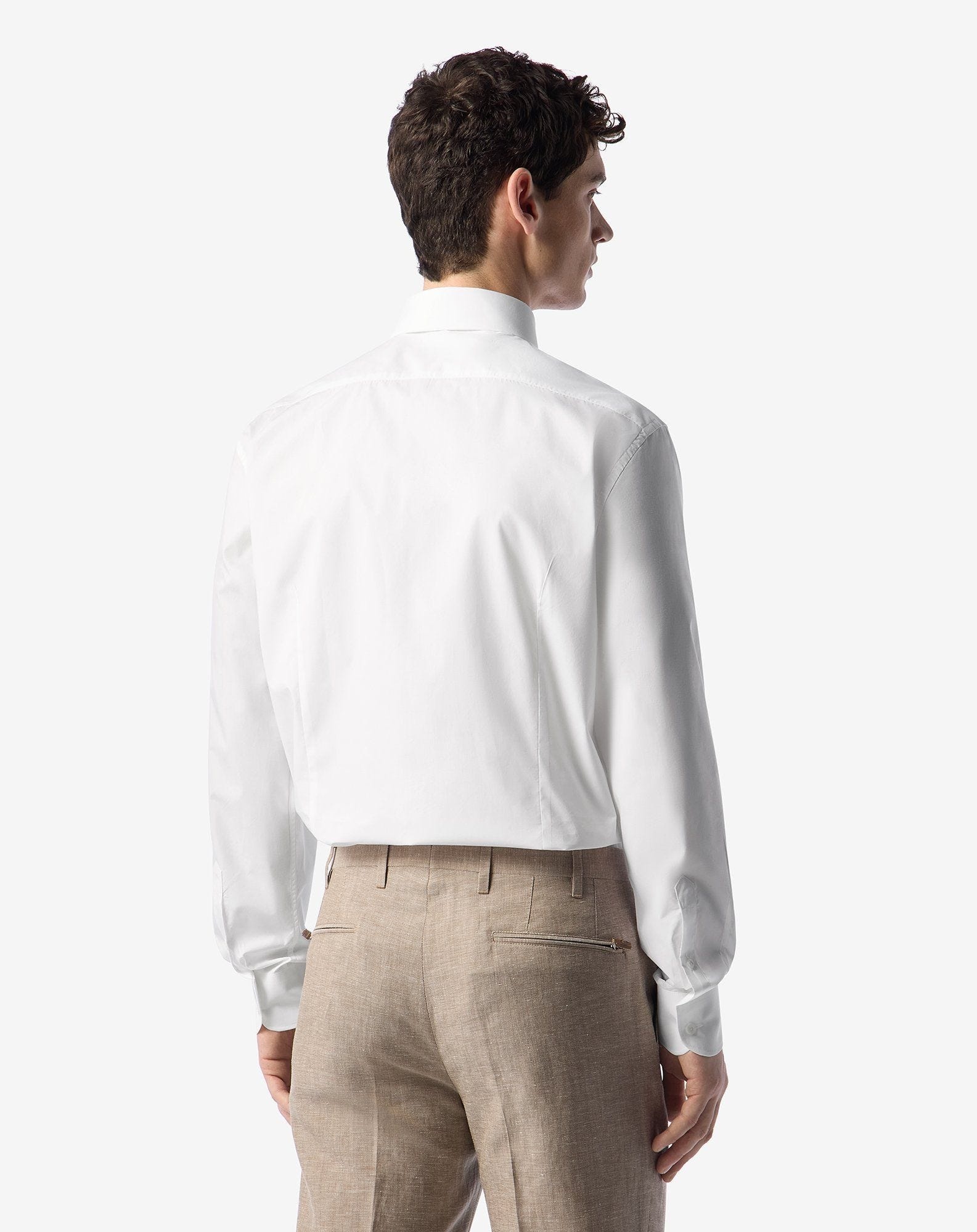 White cotton poplin shirt - 3