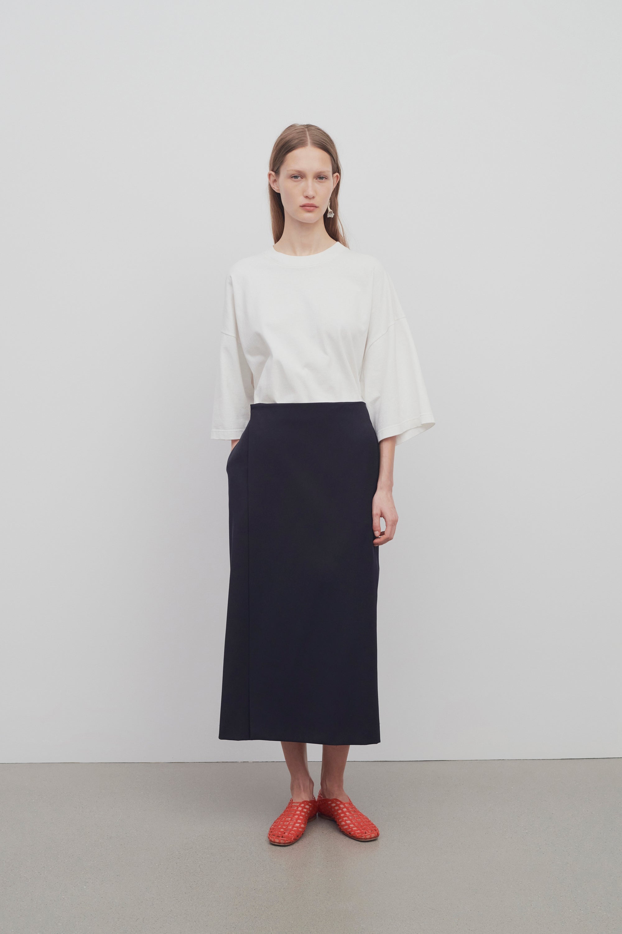 The Row Kavi Skirt in Virgin Wool | REVERSIBLE