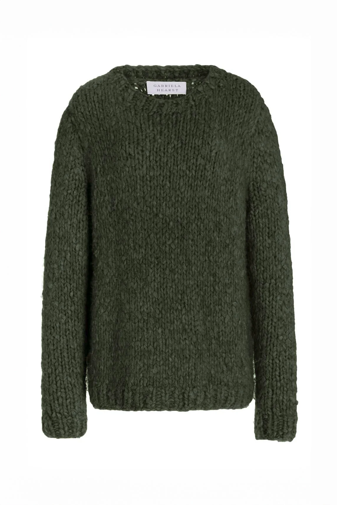 Lawrence Knit Sweater in Deep Olive Welfat Cashmere - 1