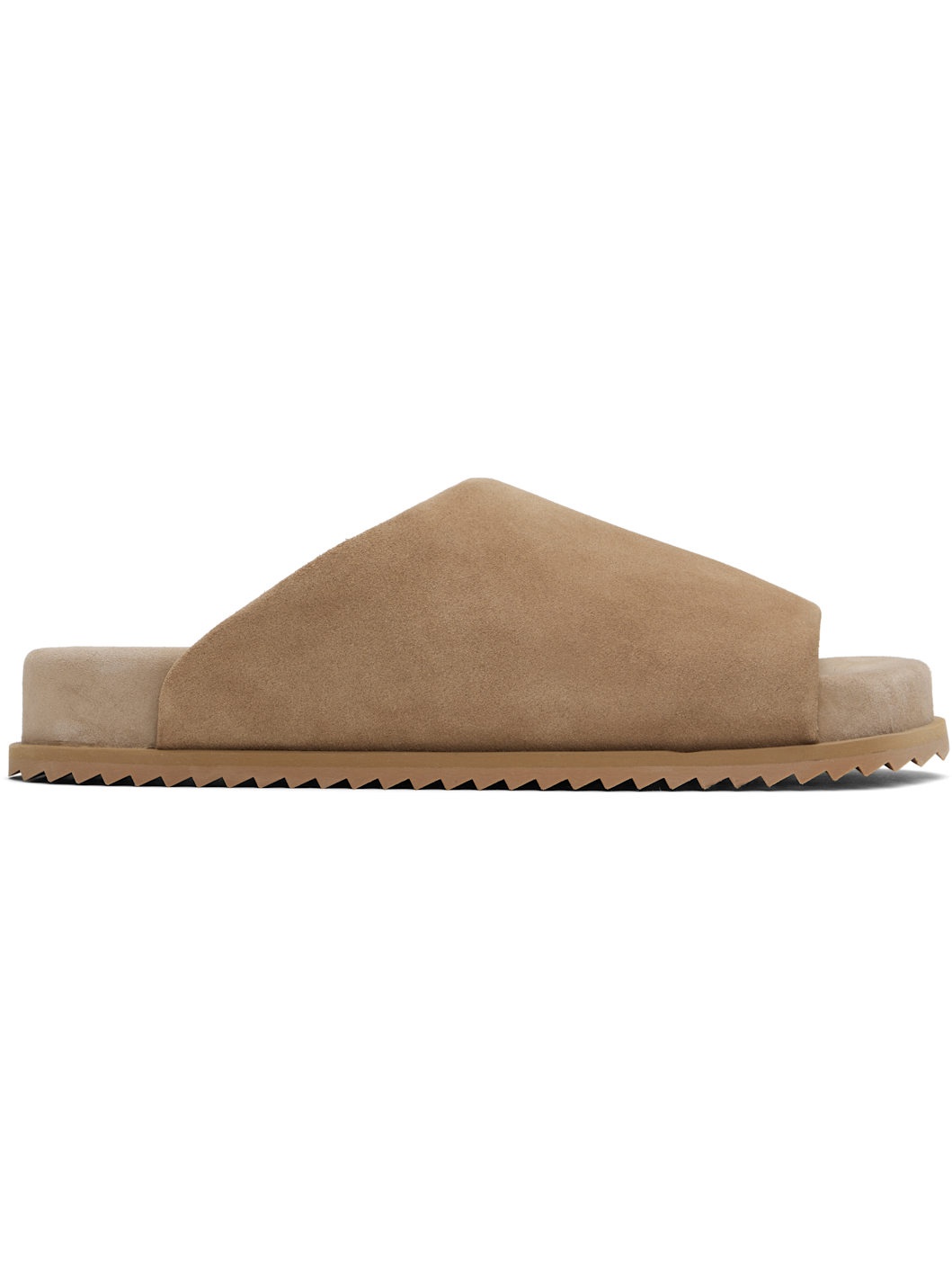 Beige Finn Slider Sandals - 1